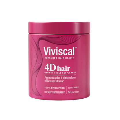 Viviscal 4D Hair Growth Cycle Capsules Supplements for Women 60 Count